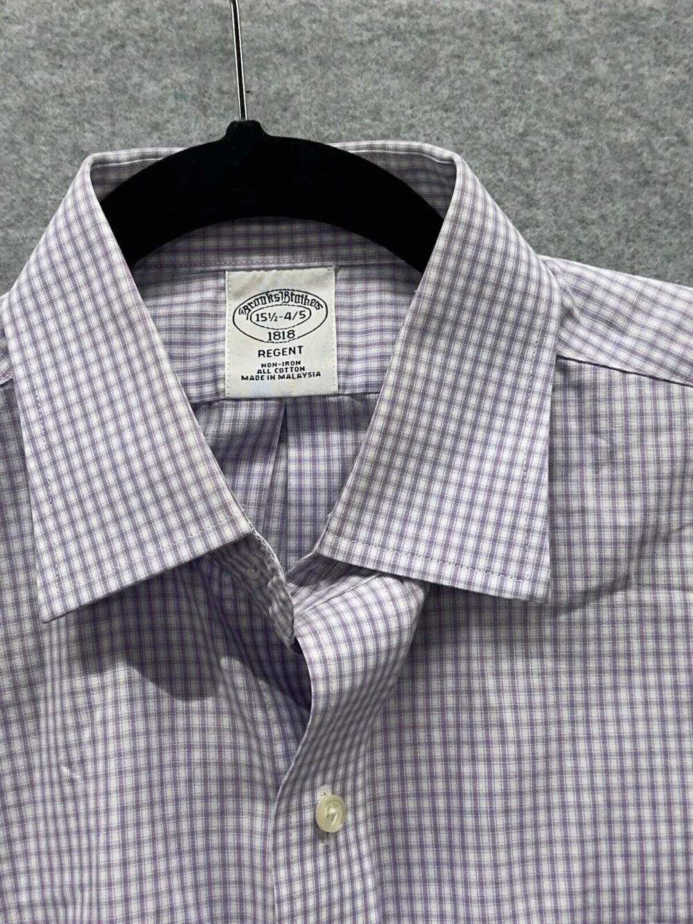 Brooks Brothers Regent Dress Shirt Mens 15.5 4/5 Classic 100% Cotton Pastel
